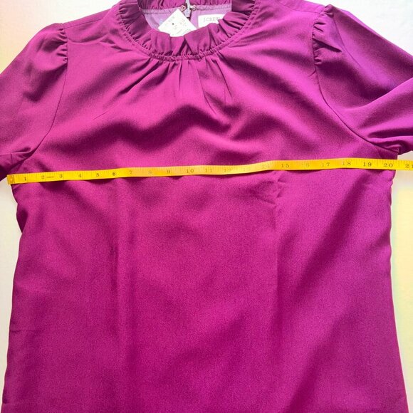 J.Crew Purple Long Sleeve Dress - Size 8 - Picture 3 of 11